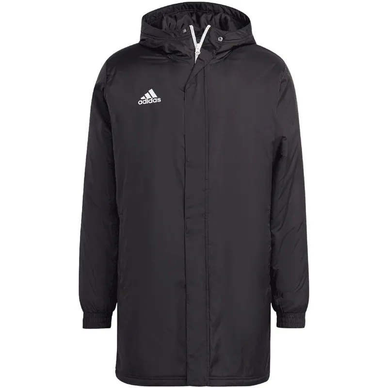 ADIDAS kurtka męska długa z kaputrem sportowa Entrada IB6076 czarna (XL)