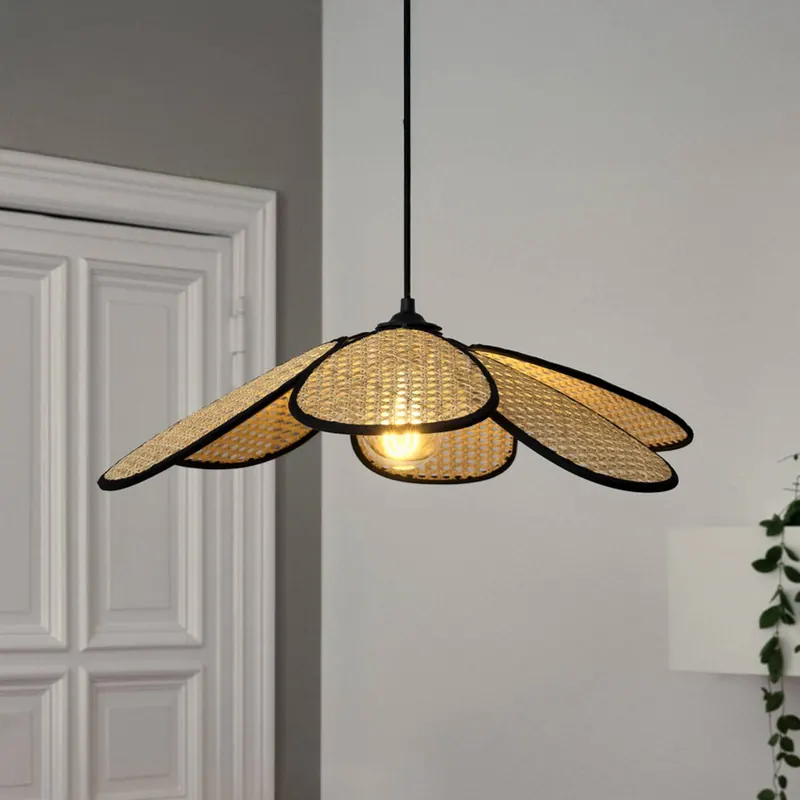 Żyrandol OSRAM Decor Rattan Daisy, Ø 58 cm, beżowa, E27