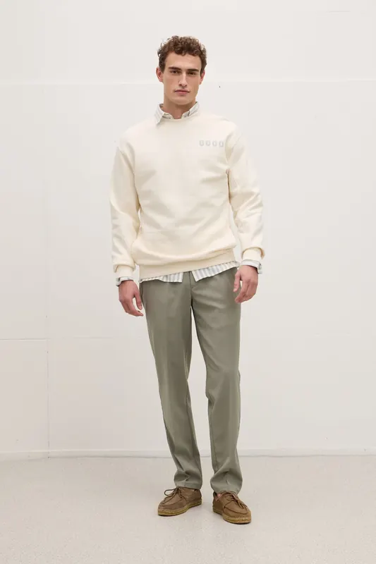 The Goodpeople Lteddy Sweaters Off White Maat: XL | Sweaters Outlet | Heren | Wit