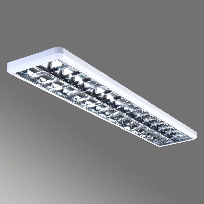 Oprawa rastrowa 432, biała, długość 154,5 cm