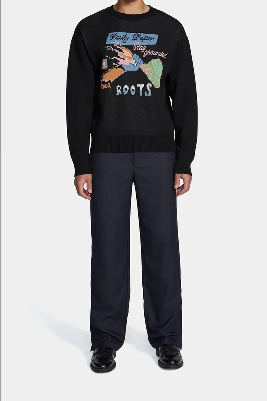 Daily Paper Hozy Sweater Black Maat: XS | Sweaters Outlet | Unisex | Zwart