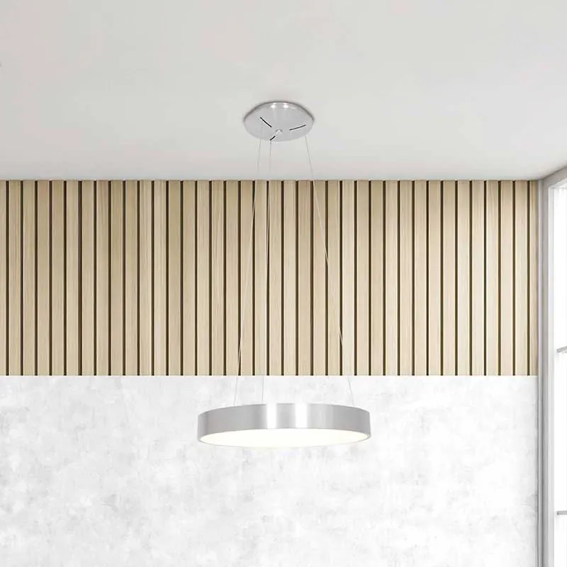 Lampa wisząca LED Ringlede, Ø 48 cm, srebrna