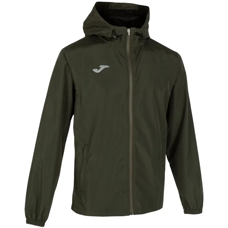 Joma Elite VII Rain Jacket 102235-473, Męskie, Zielone, kurtki przeciwdeszczowe, poliester, rozmiar: S