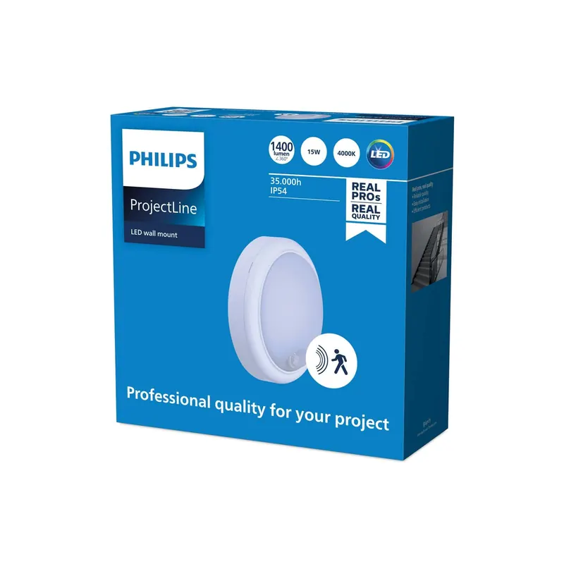 Philips Wall-mounted kinkiet czujnik Ø 18,2cm 840