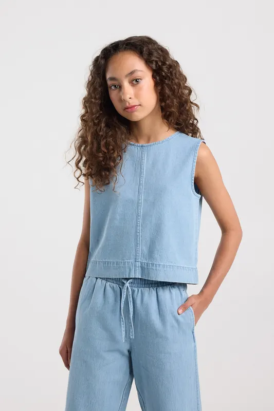 America Today Imke Jr Light Blue Maat: 146/152 | Overhemden Outlet | kids | Blauw