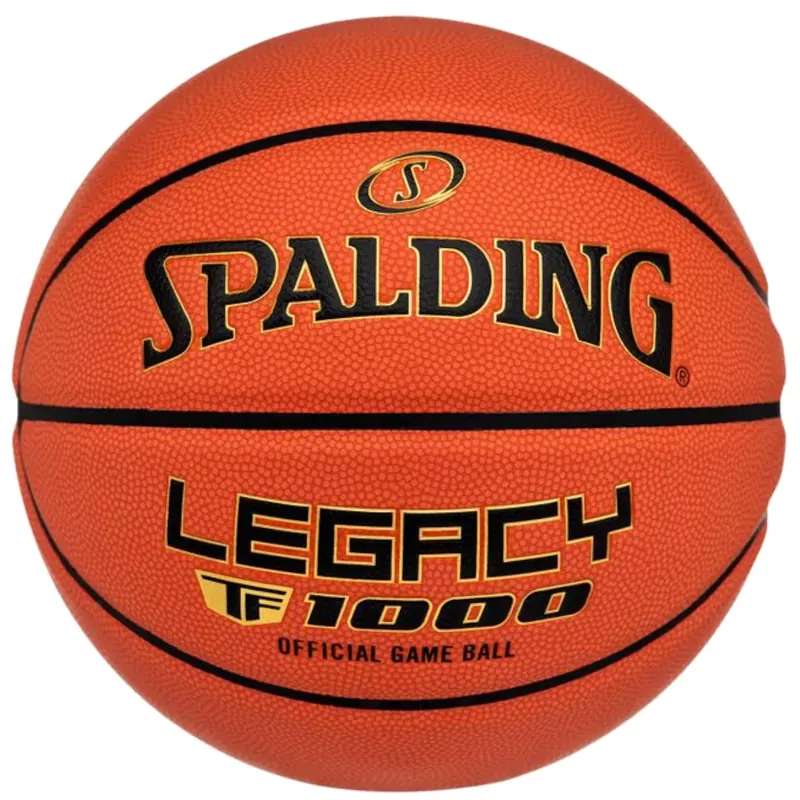 Spalding TF-1000 Legacy Logo FIBA Ball 76964Z, Unisex, Pomarańczowe, piłki do koszykówki, Skóra kompozytowa ZK Microfibre, rozmiar: 6