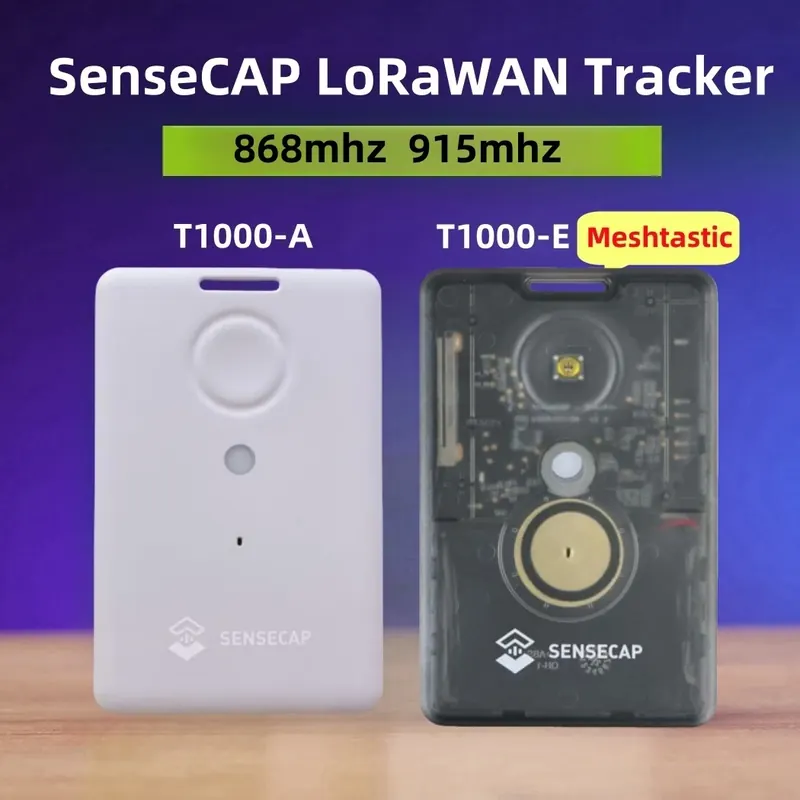 Sensecap T1000 E Meshtastic 868MHz Tracker Lora MeshCore z LR1110, nRF52840, GPS, IP65, czujnik pozycjonowania wewnątrz i na zewnątrz, czujnik ruchu