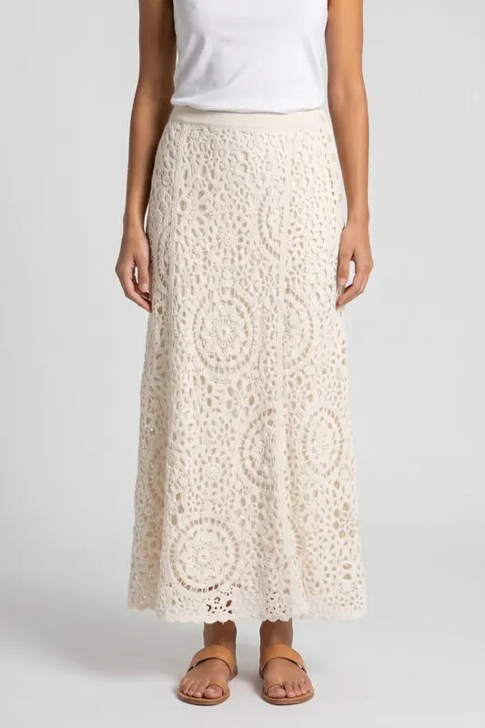 & Other Stories Bao Skirt White Maat: L | Midi Rokken Outlet | Dames | Wit