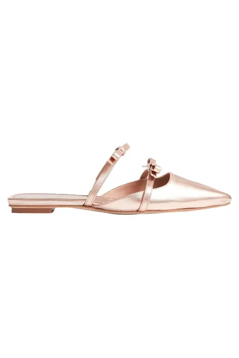 LK Bennett Ariella - Flat Mule With Pale Rose Maat: 37 | Slippers Outlet | Dames | Oranje