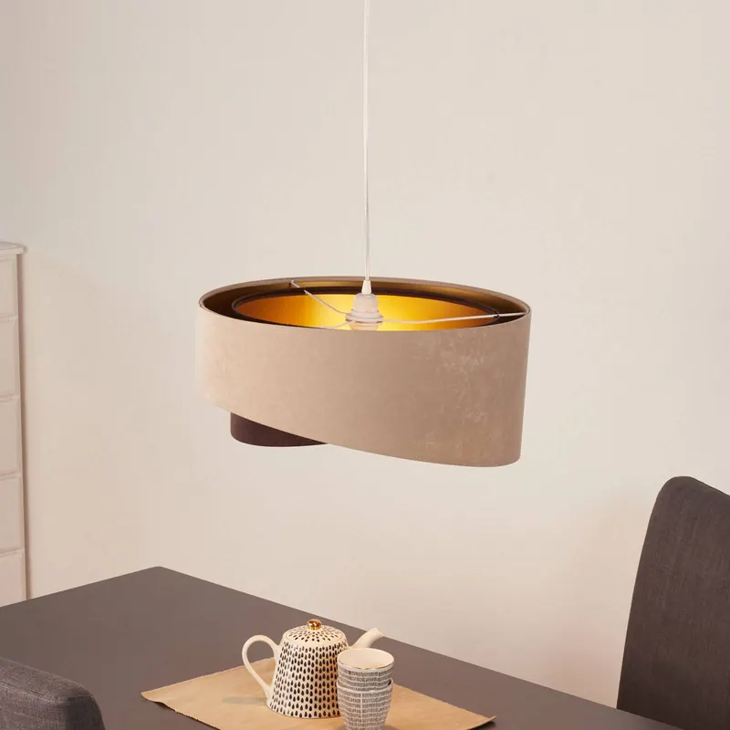 Lampa wisząca Arianna o warstwowym wyglądzie, 2-kolorowa