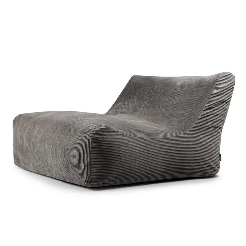 Ciemnoszary sztruksowy worek do siedzenia Sofa Lounge – SLOWDOWN