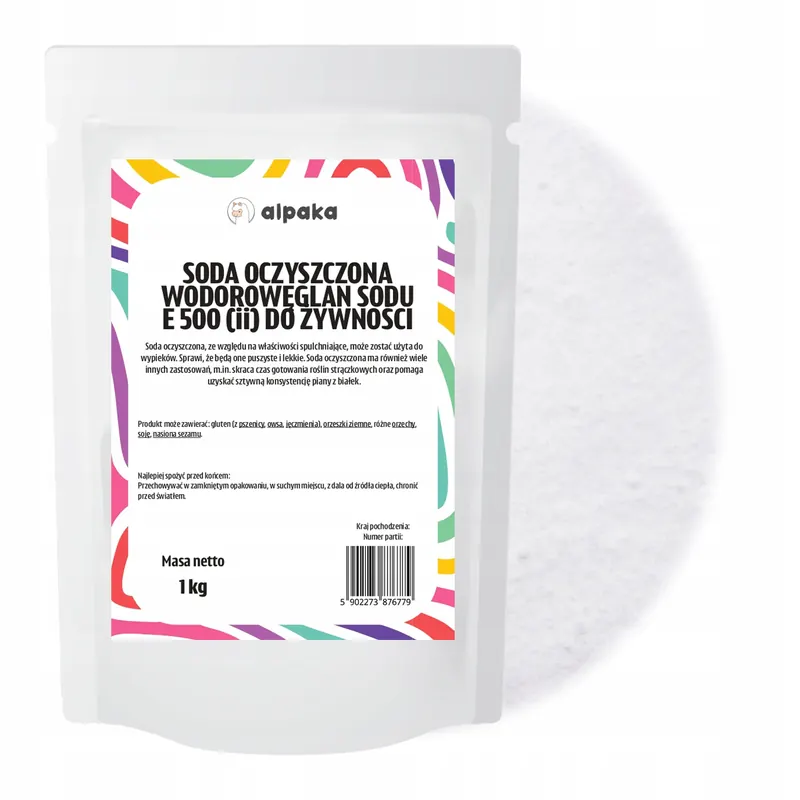 Soda Oczyszczona Spożywcza 1kg Wodorowęglan Sodu