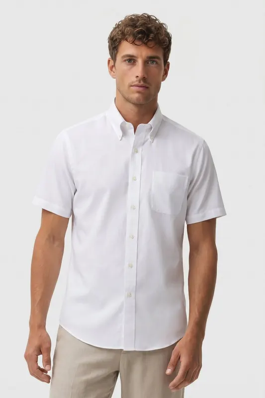 Brooks Brothers Non-iron Regular Shirt White Maat: 38 | Zakelijke Overhemden Outlet | Heren | Wit