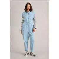 White Stuff Piper Broderie Jumpsuit Mid Denim Maat: 24 | Jumpsuits Outlet | Dames | Blauw