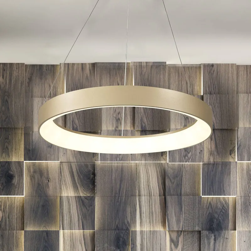 Inteligentny żyrandol LED Niseko II, Ø 38 cm, w kolorze złotym, CCT