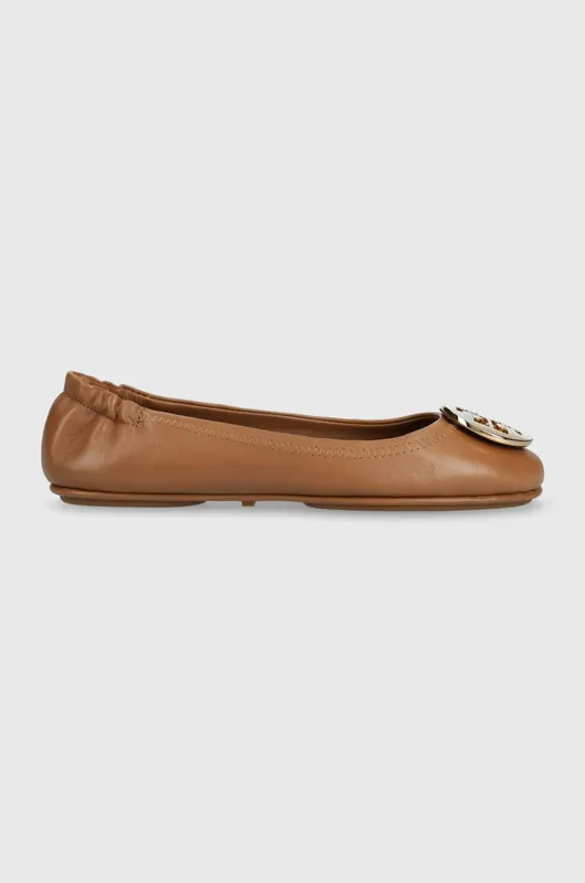 Tory Burch baleriny skórzane Minnie Travel Ballet