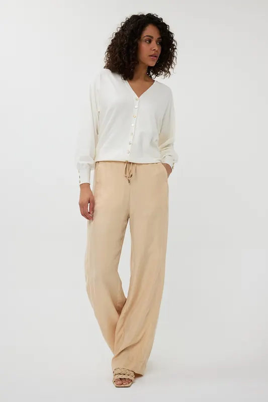 EsQualo Cardigan Batwing Basic Knit Off White Maat: S | Longsleeves Outlet | Dames | Wit