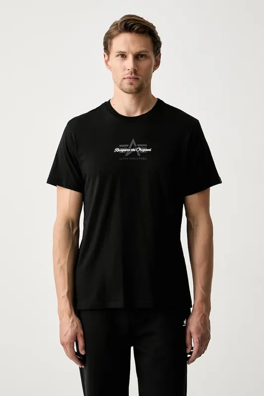 Alpha Industries T-shirt męski bawełniany Foam Middle
