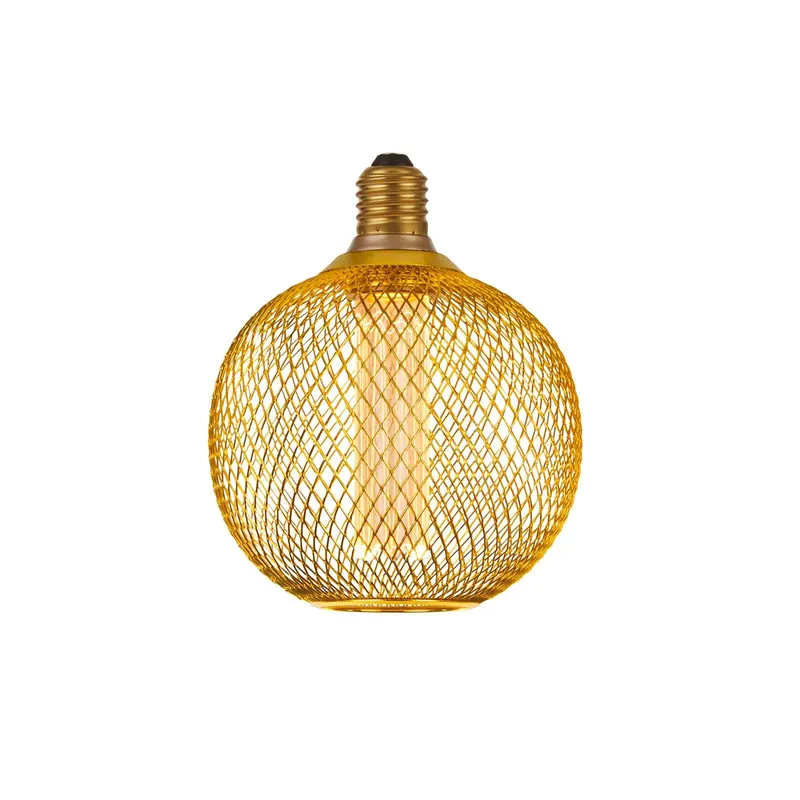 Żarówka LED E27 Mesh 3,4W 3 000 K Ø12cm złota