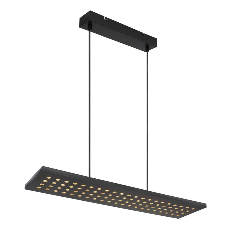Lampa wisząca LED Dolores, czarna matowa/czarna