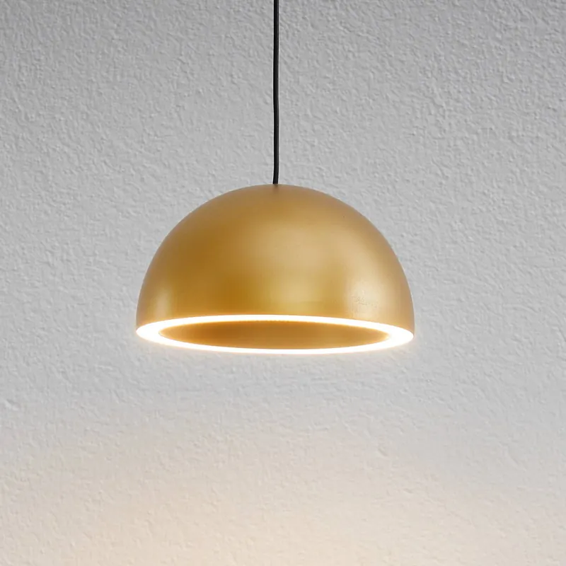 LOOM DESIGN żyrandol LED Curve w kolorze złotym Aluminium Ø 14 cm