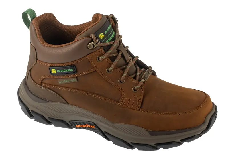 Skechers Respected - Landin 256003-CDB, Męskie, Brązowe, buty zimowe, nubuk, rozmiar: 42