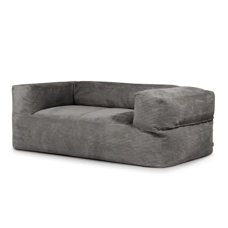 Ciemnoszary sztruksowy worek do siedzenia Sofa MooG – SLOWDOWN