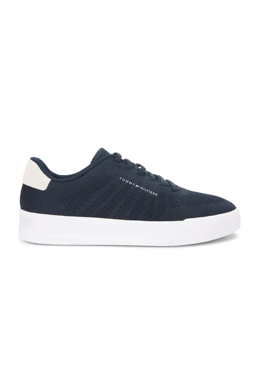 Tommy Hilfiger Th Court Knit Shoes Desert Sky Maat: 44 | Sneakers Outlet | Heren | Blauw
