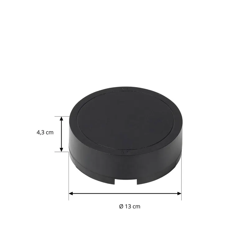 Sterownik LED Lumaro, czarny, Ø 13 cm, 100W
