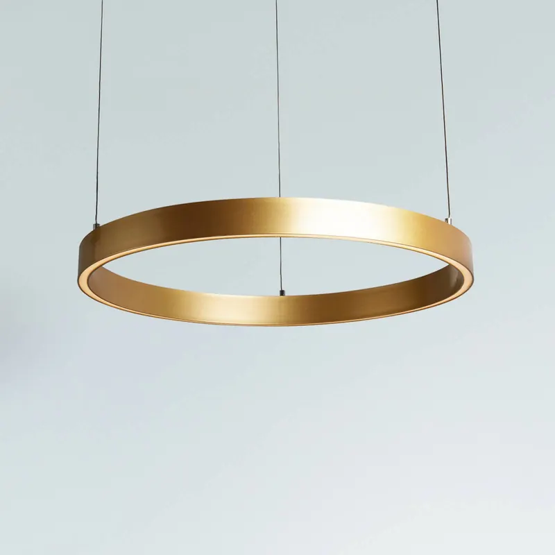 Żyrandol LED Layla, złota, Ø 64 cm CCT, z regulacją wysokości