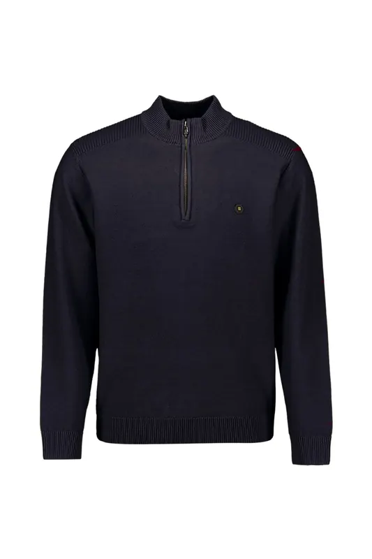 No Excess Pullover Half Zip Shoulder Detail Dark Night Maat: S | Sweaters Outlet | Heren | Blauw