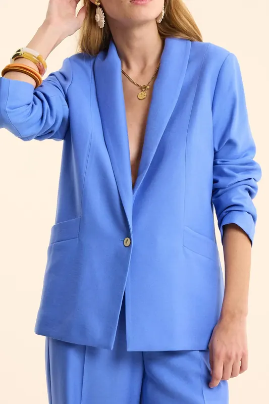 ICode Blue Suit Jacket Blue Ceruleum Maat: 40 | Blazers Outlet | Dames | Blauw