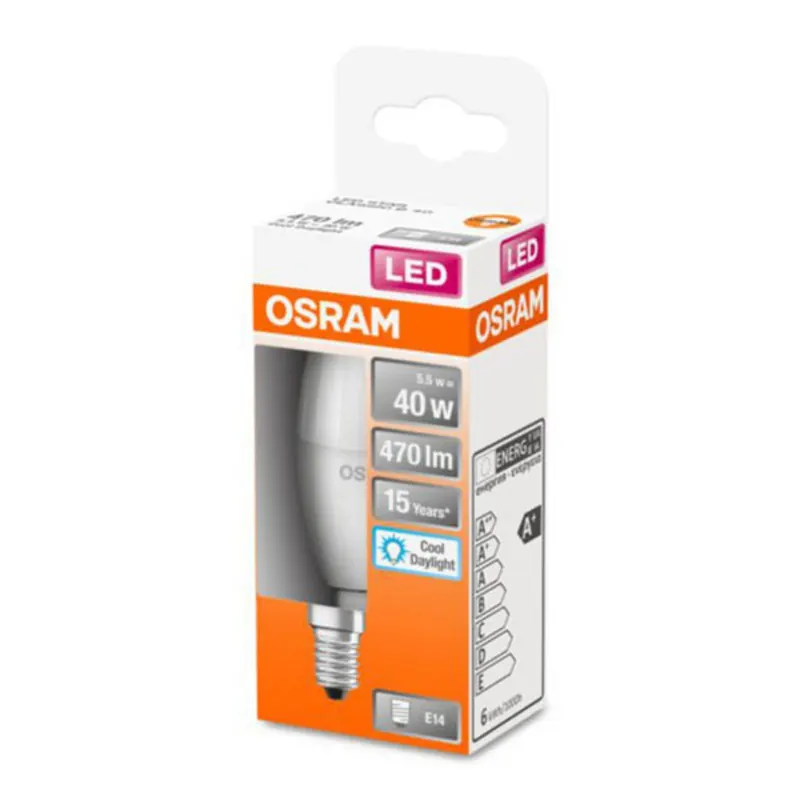 OSRAM Classic B żarówka E14 4,9W 6 500 K matowa