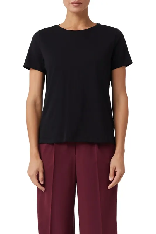 Comma T-shirts Black Maat: 42 | Pantalons Outlet | Dames | Zwart