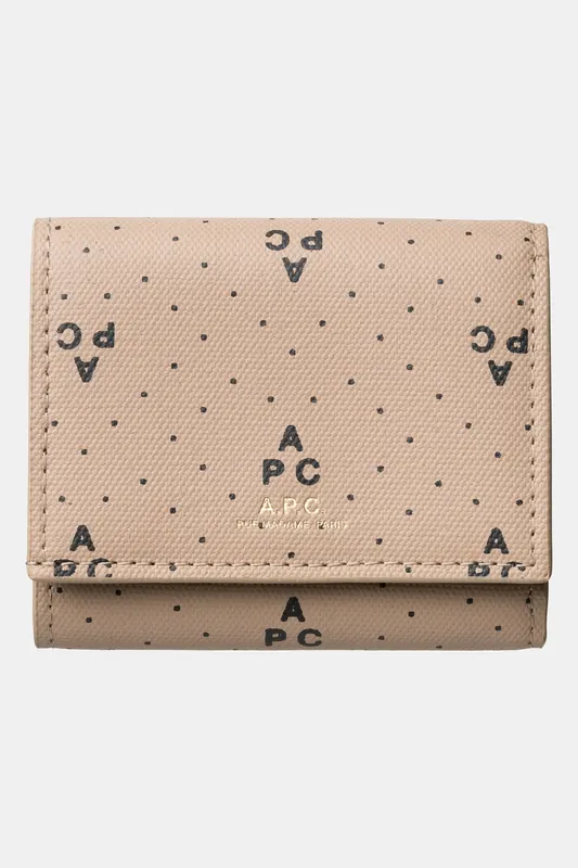 A.P.C. Compact Wallet Lois Small Beige Maat: OS | Portemonnees Outlet | Dames | Beige