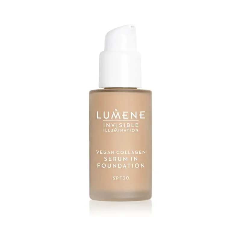 Lumene Invisible Illumination Vegan Collagen Lekki odżywczy podkład Serum SPF 30 4 30 ml