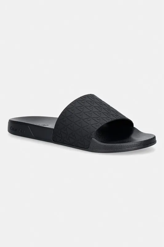 Calvin Klein klapki z odkrytymi palcami męskie ESS SLIDE PU AOP