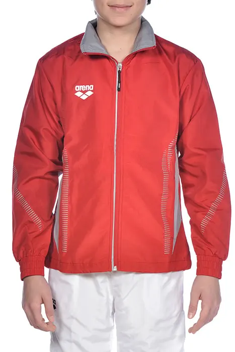 Arena Jr Tl Warm Up Jacket Red-grey Maat: 14-15 | Sportkleding Outlet | kids | Grijs
