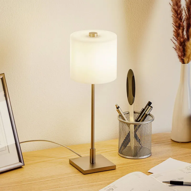 KNAPSTEIN lampa stołowa MERCY matowy nikiel