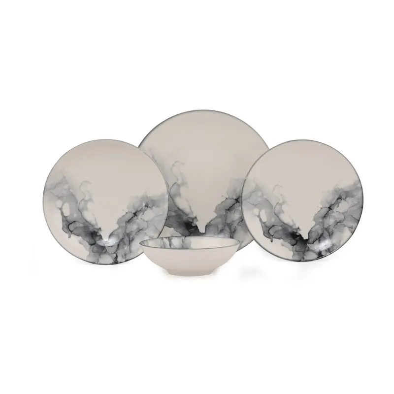 Porcelanowy zestaw talerzy 24 szt. – Hermia