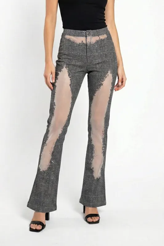Diesel P-mineral-p2 Trousers Blue Maat: 40 | Pantalons Outlet | Dames | Grijs