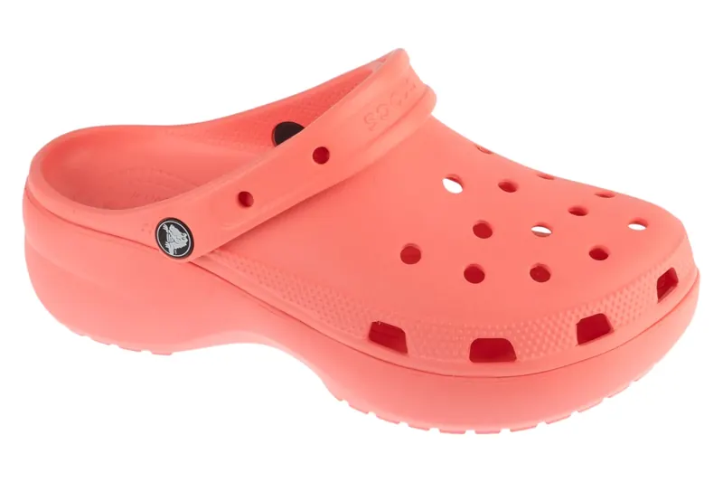 Crocs Classic Platform Clog 206750-6UI, Damskie, Różowe, klapki, syntetyk, rozmiar: 39/40