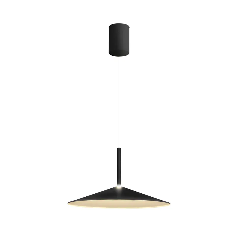 Lampa wisząca LED Calice, czarna, Ø 47,5 cm z regulacją wysokości