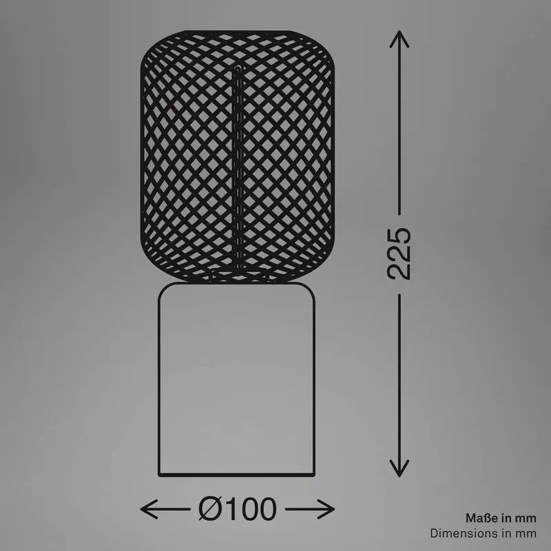 Lampa stołowa Rist, czarna/różowo-złota, wysokość 22 cm, metal