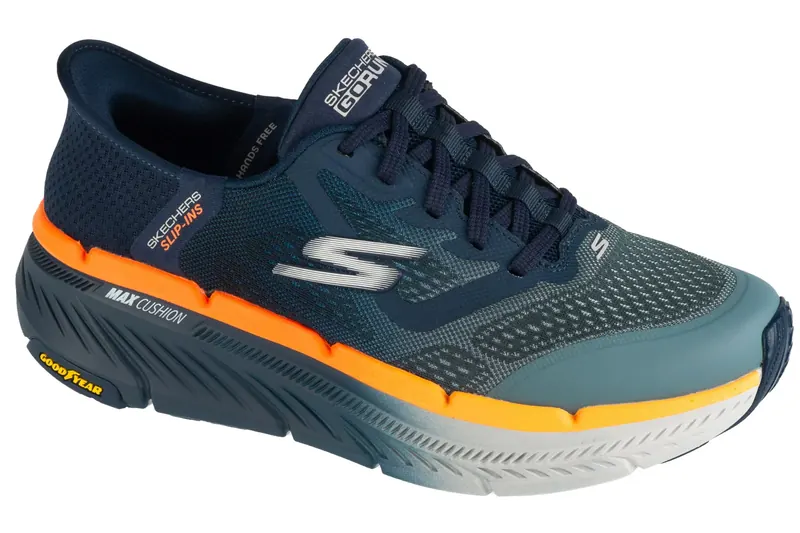 Skechers Slip-Ins: Max Cushioning Premier 2.0 220526-NVOR, Męskie, Granatowe, buty do biegania, przewiewna siateczka, rozmiar: 43