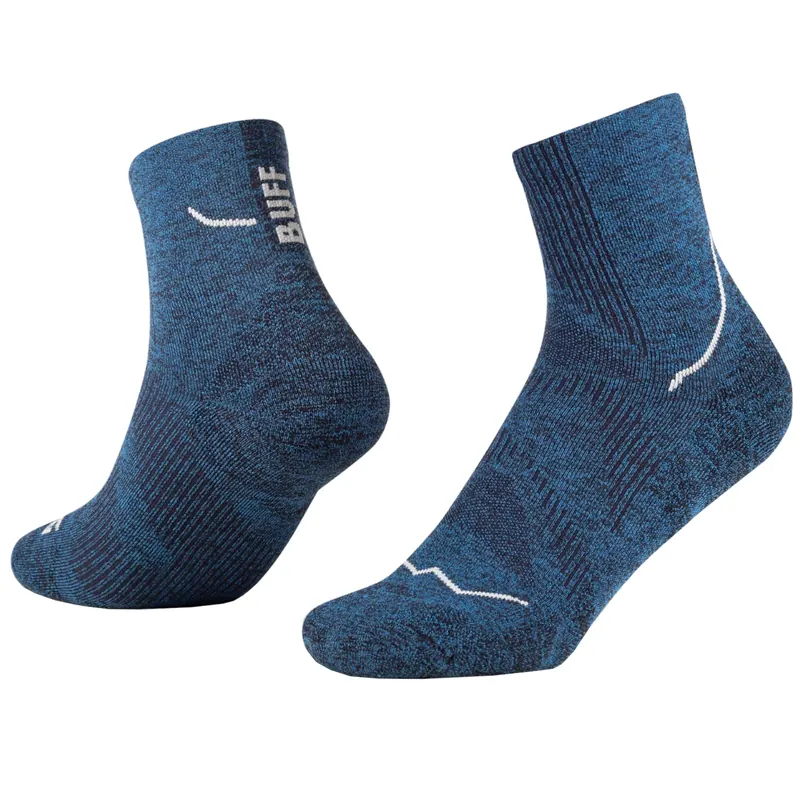 BUFF DryFlx Quarter Socks 137790707, Unisex, Granatowe, skarpetki, poliamid, rozmiar: 39-41