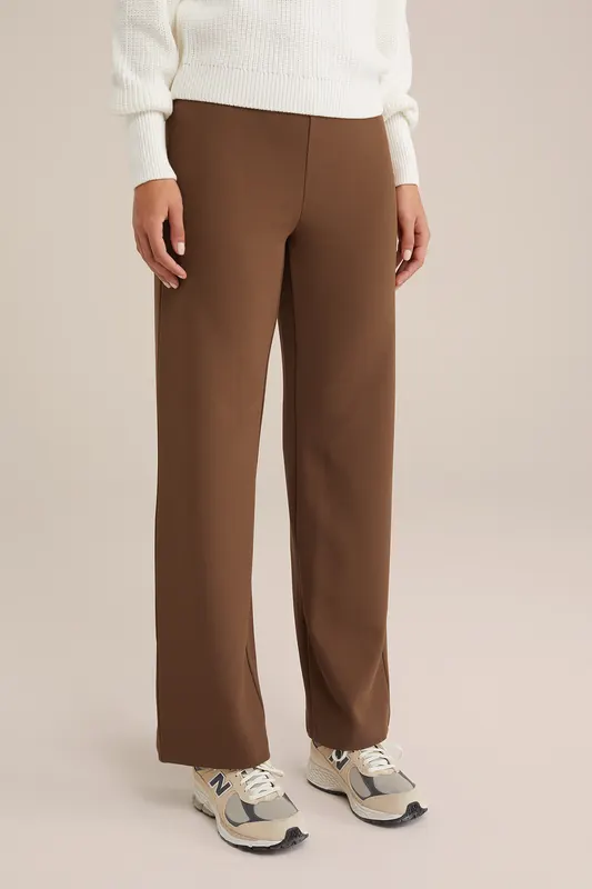 We Fashion Trouser Cinnamon Brown Maat: XXL | Pantalons Outlet | Dames | Bruin