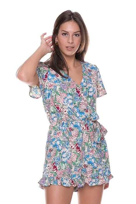 Colourful Rebel Lyta Flower Playsuit Women Multicolor Maat: XS | Playsuits Outlet | Dames