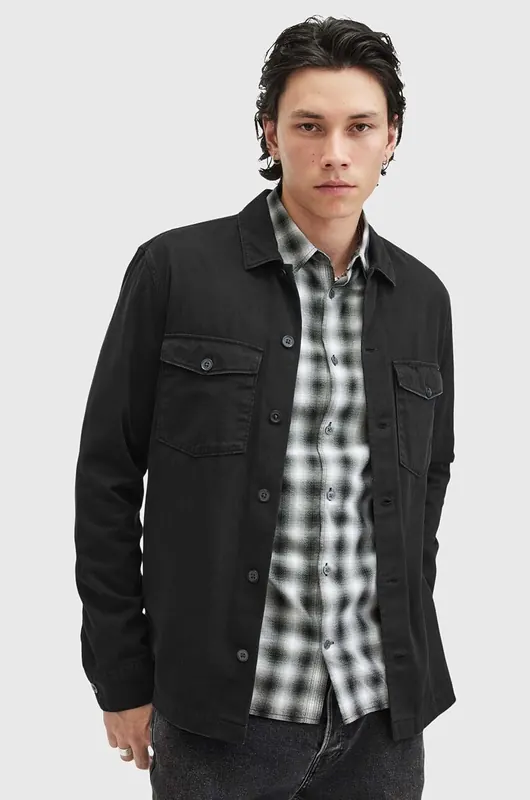 AllSaints koszula bawełniana SPOTTER LS SHIRT