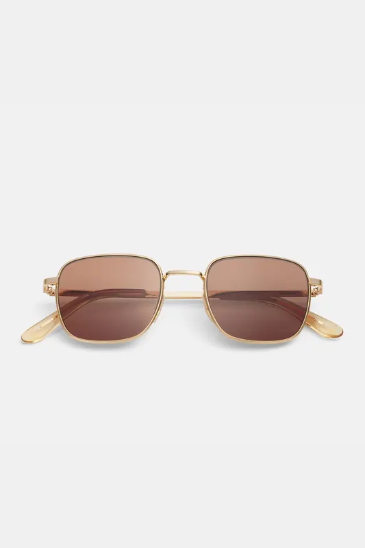 Ace & Tate Curtis-satin-gold-sun Maat: M | Zonnebrillen Outlet | Unisex | Goud
